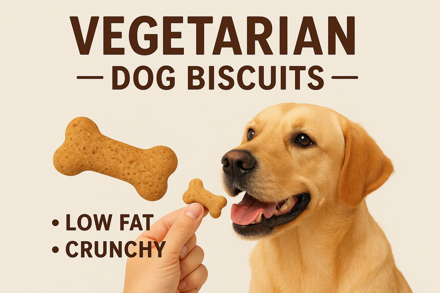 SMRITI Petfoods 100% Vegetarian Baked Dog Biscuits – Healthy, Crunchy Treats for Dental Cleanliness & Digestion, Enriched with Vitamins & Minerals – Natural | 250g | Made in India