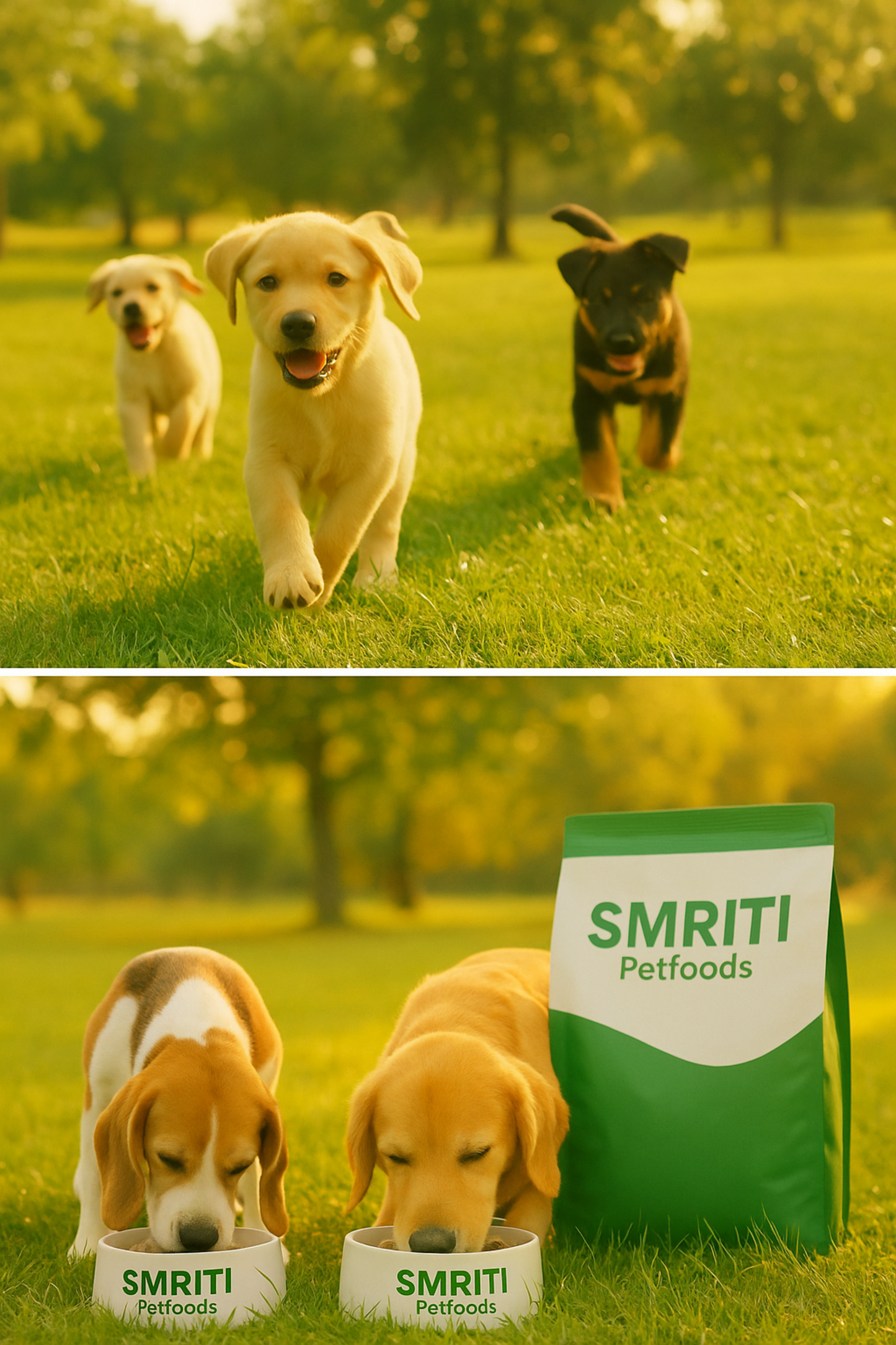 SMRITI Petfoods 100% Vegetarian Dog Food –Multi Nutrients for All Breeds All Age, Rich in Protein & Natural Ingredients