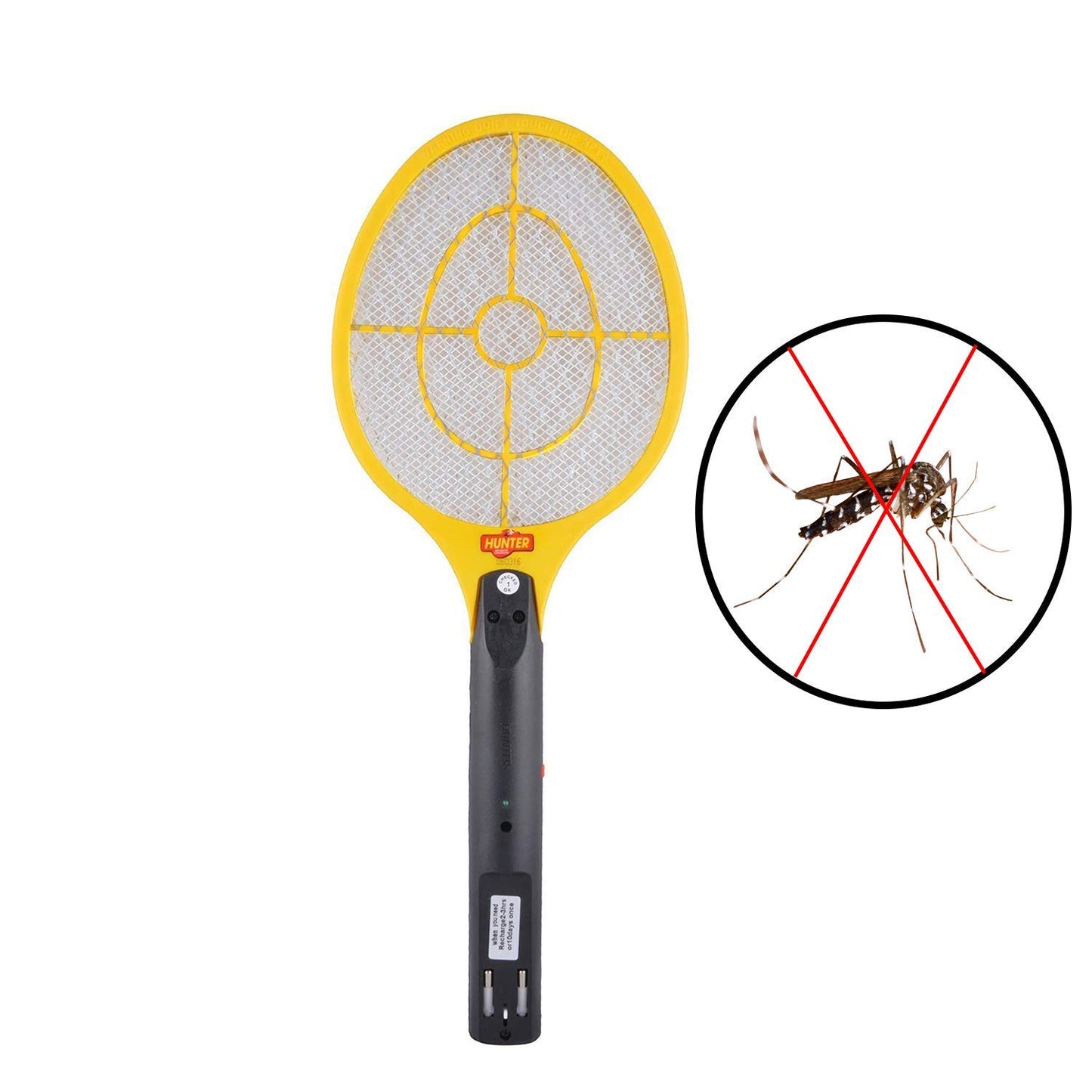 Mosquito Resistant Bat/Rechargeable Mosquito Swatter Bat/ISO 9001 Certified Zapper Racket (Pack of 01)