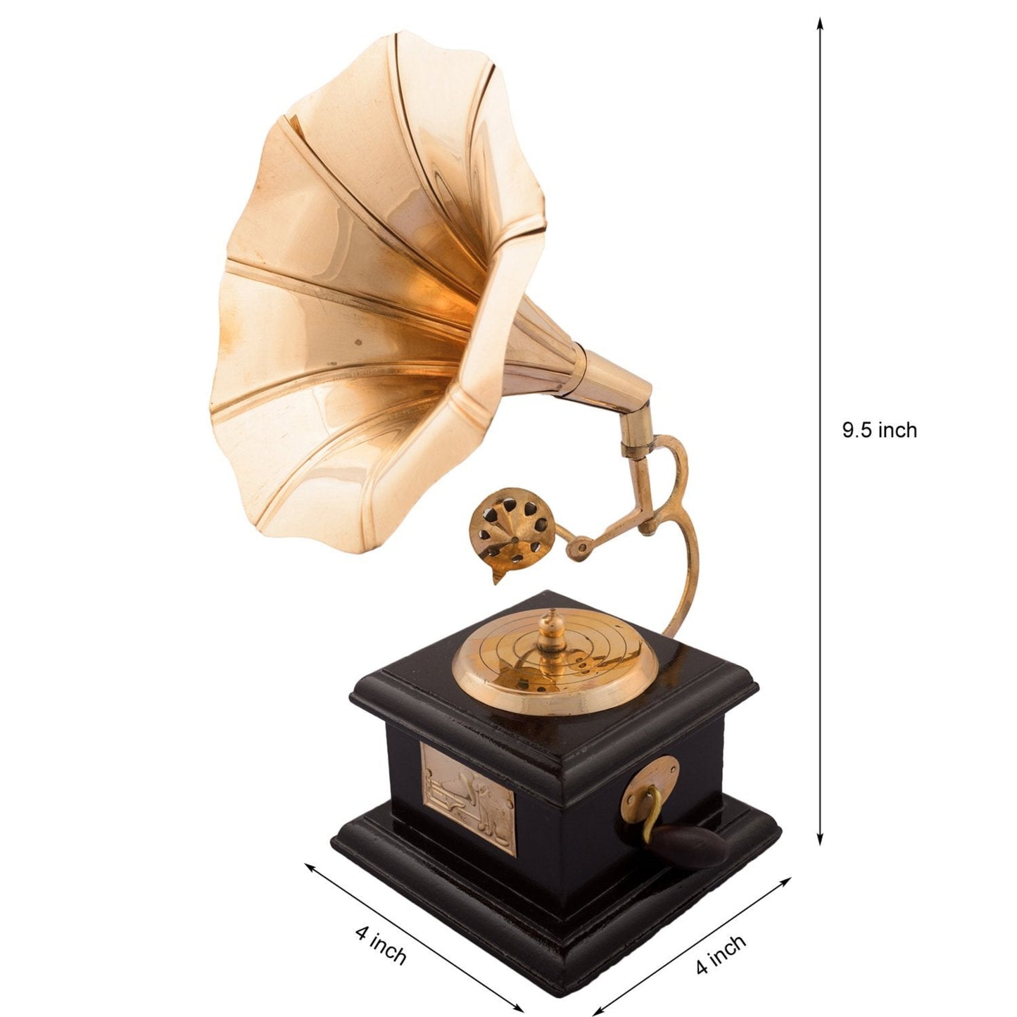Antique Music Decorative Canon Brass Showpiece (10 cm x 10 cm x 23.75 cm, Red and Brown)