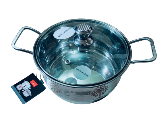 Premium Stainless Steel Casserole with Free Chimta – Induction compatible Serve ware