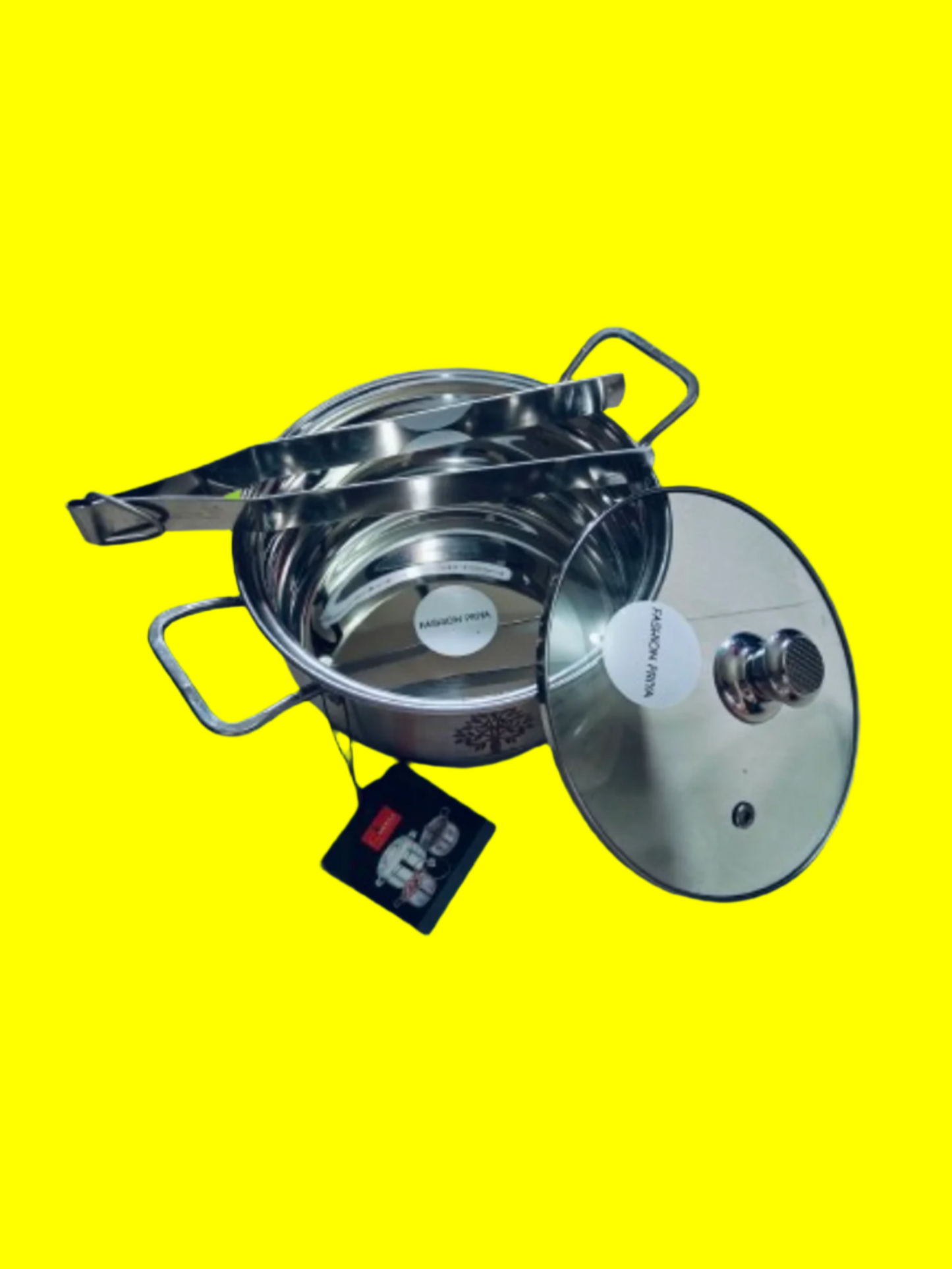 Premium Stainless Steel Casserole with Free Chimta – Induction compatible Serve ware
