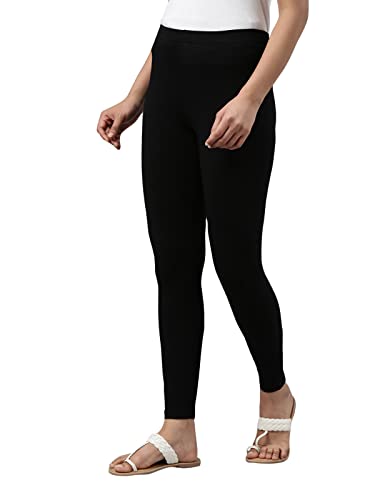 FP Womens Slim Fit Cotton Ankle Length Leggings - Tall (Black_S)