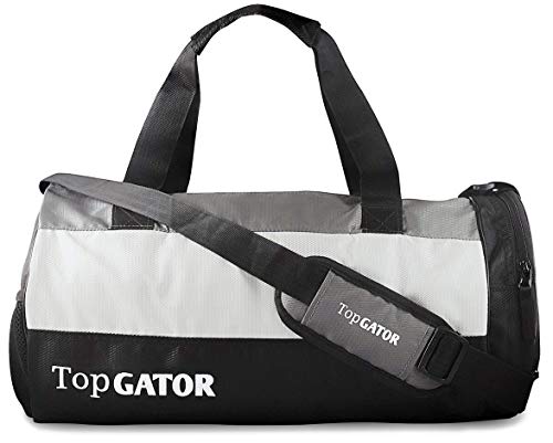 FP Gym Bag Sports Duffel with Shoe Compartment 34 L (Grey/Black)