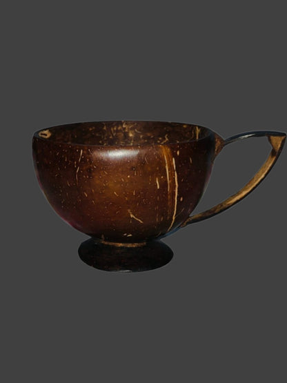 Handmade Coconut Shell Coffee and Tea Cup Natural and Ecofriendly Cups Pack of 1