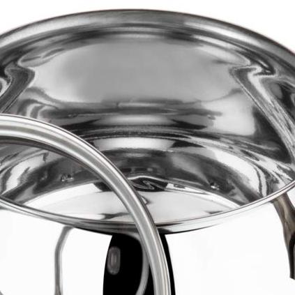 Stainless Steel Casserole with Glass Lid 2.9 Litre, 18 cm | 2.6mm Thick Base | Triply Casserole, Sturdy Riveted Handle | 2 Year Warranty | Induction & Gas Base