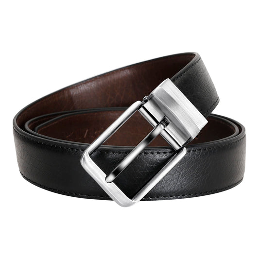 FPS Reversible Pu-Leather Formal Belt For Men(Color-Black/Brown 46 inches length|| Waist upto -40 inches) FPS