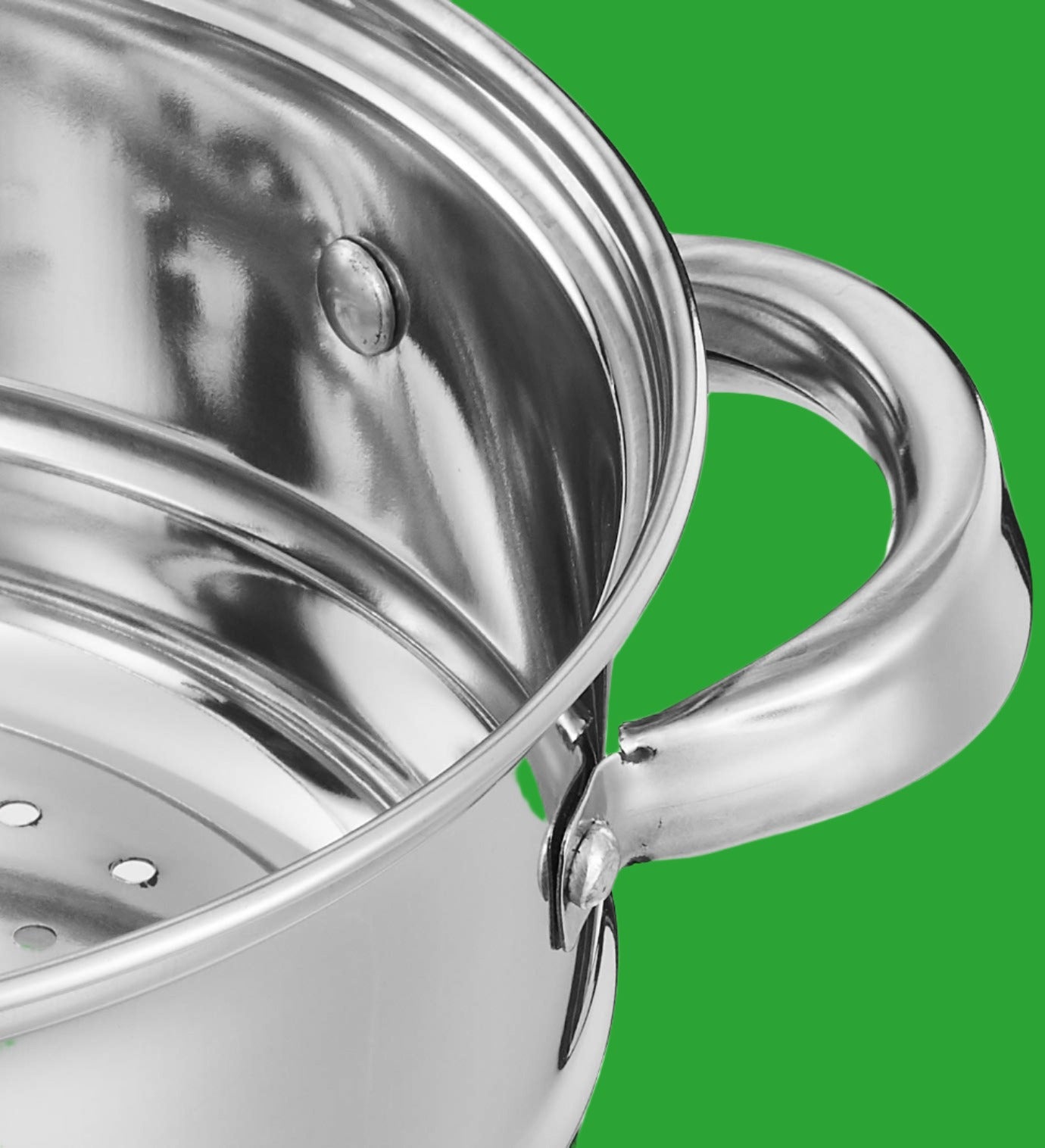 Stainless Steel Induction Bottom Steamer/Modak/Momo Maker with Glass Lid (2 litres)