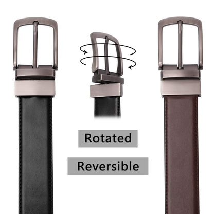 FPS Reversible Pu-Leather Formal Belt For Men(Color-Black/Brown 46 inches length|| Waist upto -40 inches) FPS
