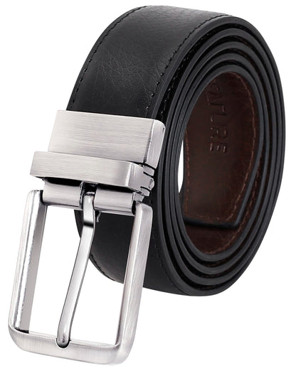 FPS Reversible Pu-Leather Formal Belt For Men(Color-Black/Brown 46 inches length|| Waist upto -40 inches) FPS