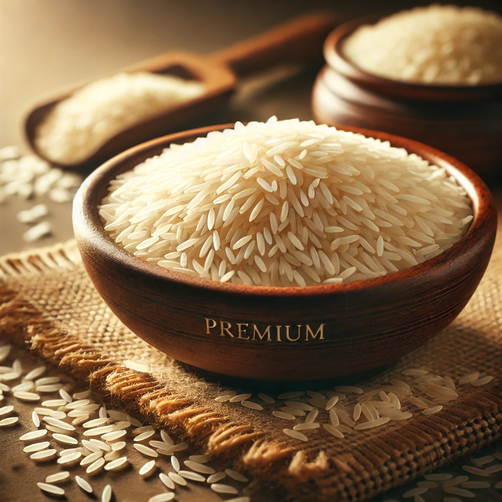 Smriti Food Premium Basmati Rice – Long Grain, Aged for Rich Aroma & Fluffy Texture | 50kg Export Pack