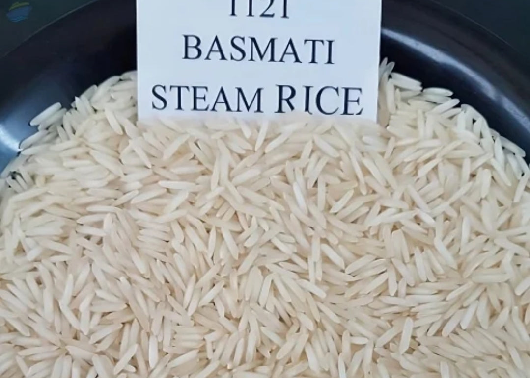 Smriti Food Premium Basmati Rice – Long Grain, Aged for Rich Aroma & Fluffy Texture | 50kg Export Pack