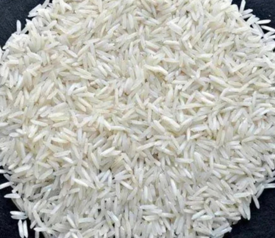 Smriti Food Premium Basmati Rice – Long Grain, Aged for Rich Aroma & Fluffy Texture | 50kg Export Pack