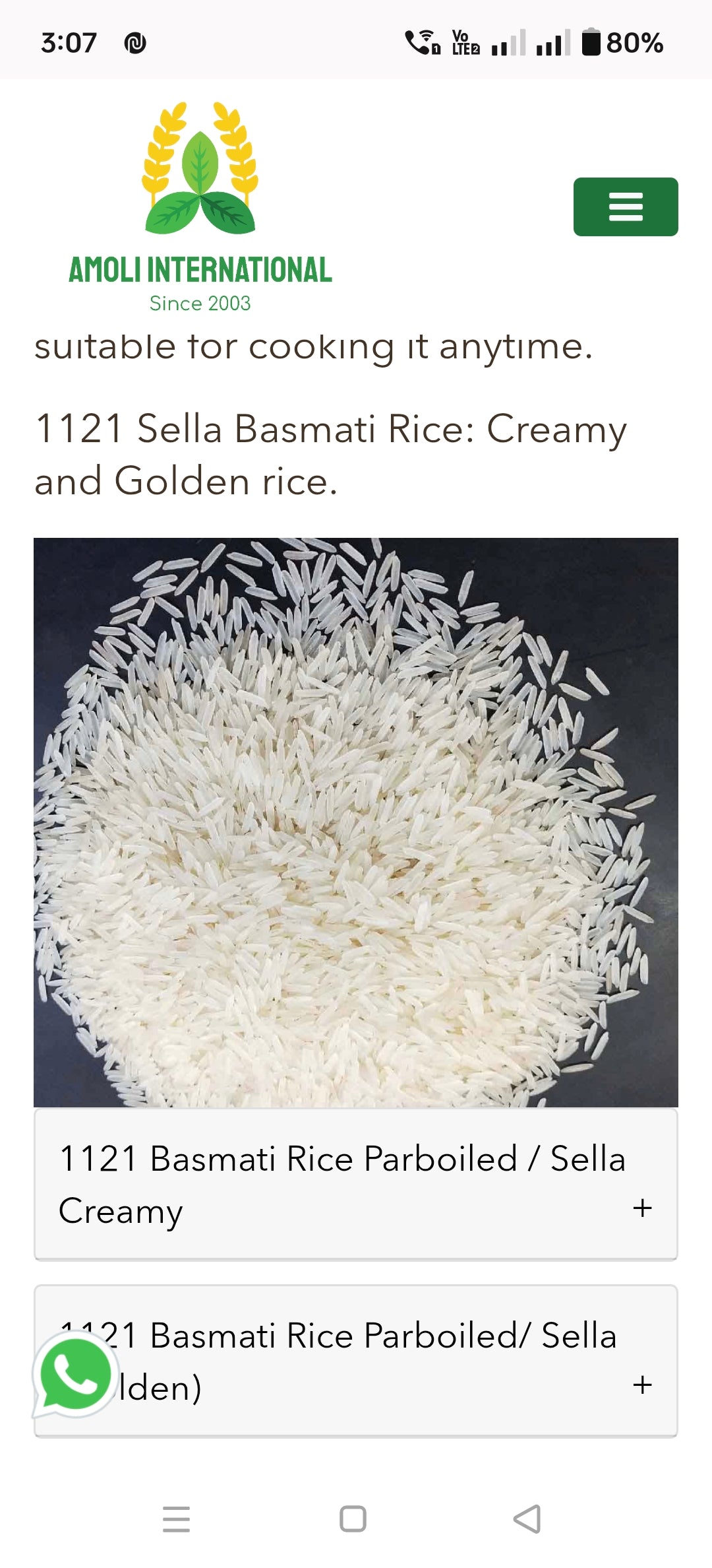 Smriti Food Premium Basmati Rice – Long Grain, Aged for Rich Aroma & Fluffy Texture | 50kg Export Pack