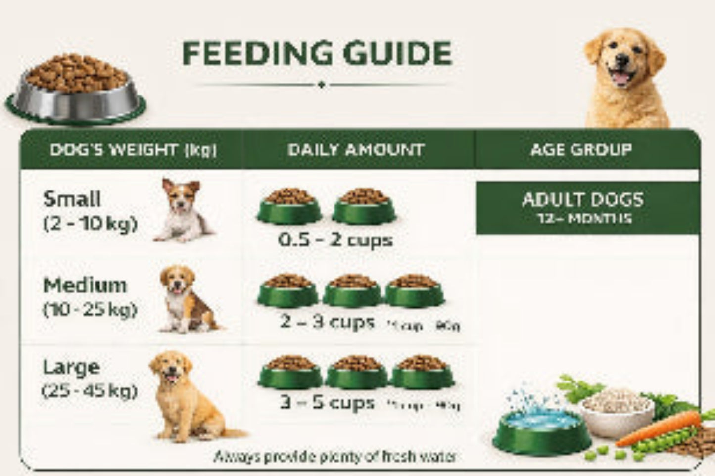 SMRITI Petfoods NEW 100% Vegetarian Dog Food – Protein-Rich, Natural Ingredients, Complete Nutrition for All Breeds & Ages 250 g