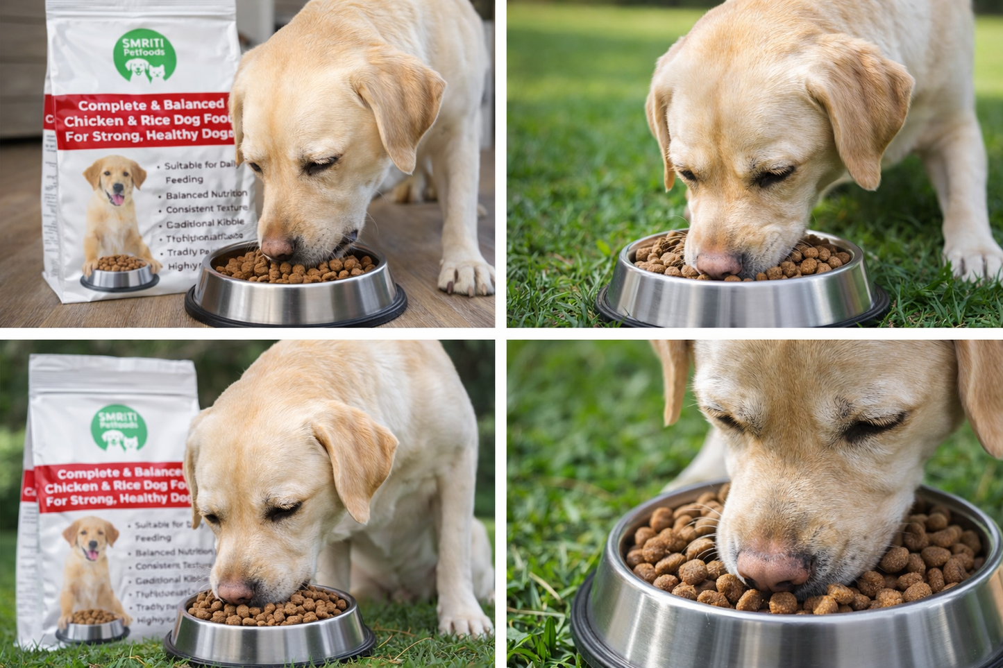 Complete & Balanced Chicken & Rice Dog Food for Strong, Healthy Dogs | SMRITI Petfoods | 1 kg