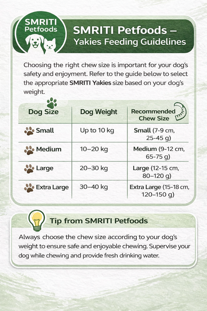 Natural Yak Milk Dog Chew (Pack of 3 Sticks of  9 cm each) – Smriti Pet Foods Yakies | High Protein, Long Lasting, Grain-Free Dental Dog Treat