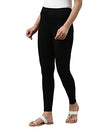 GO COLORS Womens Slim Fit Cotton Ankle Length Leggings - Tall (Black_S)