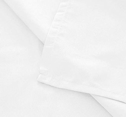 White Cotton Single Bedsheet, 140 cm X 220 cm Without Pillow Cover, Solid, Pack of 1
