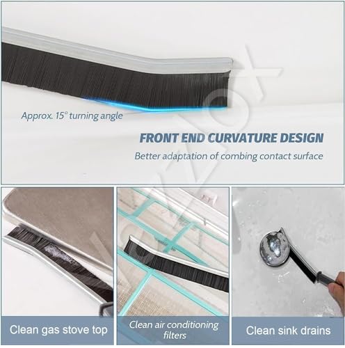 FP Mini Gap Cleaning Brush (Pack of 3) Hard Bristle Gap Brush for Cleaning Multipurpose Crevice Cleaning Brush Dead Corner Cleaning Brush Used for Home Toilet Bathroom Kitchen Tiles Window Slots