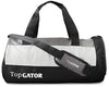 TopGator Gym Bag Sports Duffel with Shoe Compartment 34 L (Grey/Black)