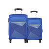 Safari Prisma 2 Pc Set- 65+75 cms, Medium (Check-in) and Large (Check-in) Polyester Soft Sided 4 Spinner Wheels Luggage/Suitcase/Trolley Bag (Blue)