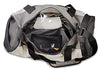 TopGator Gym Bag Sports Duffel with Shoe Compartment 34 L (Grey/Black)