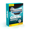 Gillette Mach3 Shaving 3-Bladed Cartridges, Pack Of 10, Men
