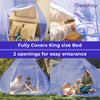 Meadow Mosquito Net for Double Bed | Foldable Machardani for King Size Bed | Strong and Durable Tent | Machhardani for Extra Large Bed